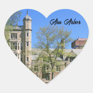 Ann Arbor Michigan Sticker - Heart Heart Sticker