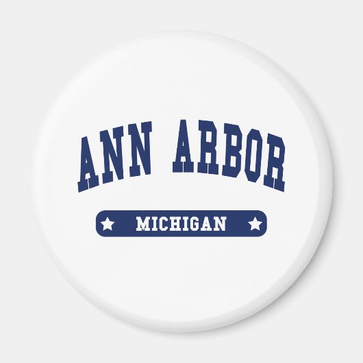 Ann Arbor Michigan Uni Style to Shirts Magnet (Vorne)
