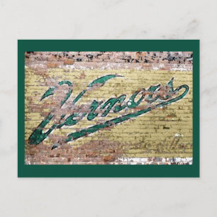 Ann Arbor Michigan Vernors Brick Wall Vintag Postkarte