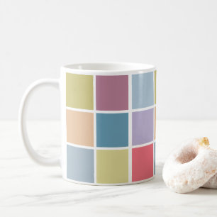 Ann Arbor Pastel Chalk Squares Kaffeetasse