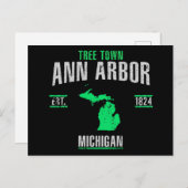 Ann Arbor Postkarte (Vorne/Hinten)