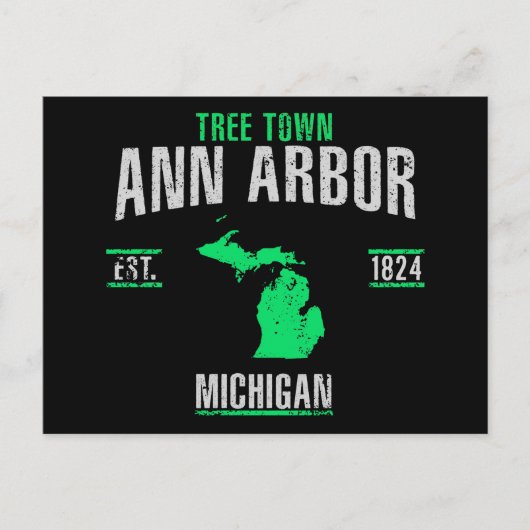 Ann Arbor Postkarte (Vorderseite)