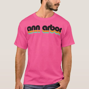 Ann Arbor Retro Rücken Crewneck Sweatshirt T-Shirt