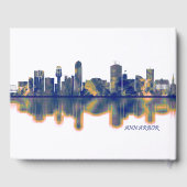 Ann Arbor Skyline Gästebuch (Rückseite)