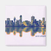 Ann Arbor Skyline Magnet (Vorne)