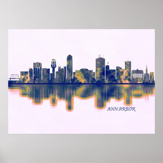 Ann Arbor Skyline Poster (Vorne)