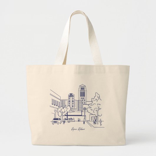 Ann Arbor Tote Bag Jumbo Stoffbeutel (Vorne)