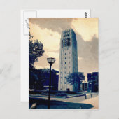 Ann Arbor Uhrturm Postkarte (Vorne/Hinten)