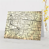 Ann Arbor, Vintage Karte MI (Gelbe Blume)