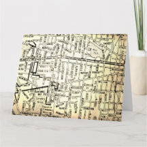 Ann Arbor, Vintage Karte MI