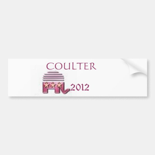 Ann Coulter 2012 Autoaufkleber (Vorne)