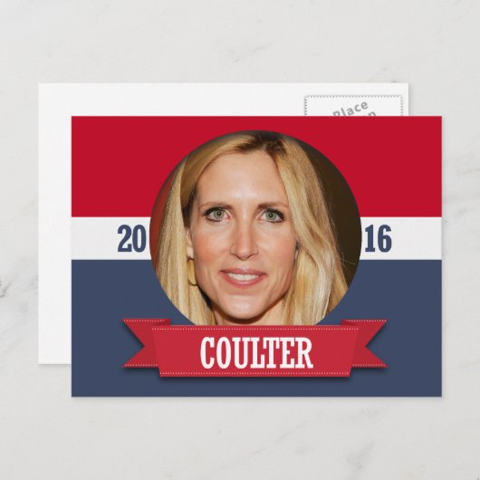 ANN COULTER 2016 POSTKARTE (Vorne/Hinten)