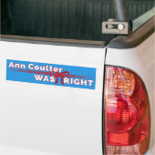 Ann Coulter war der rechte konservative Autoaufkle Autoaufkleber (Auf Lkw)