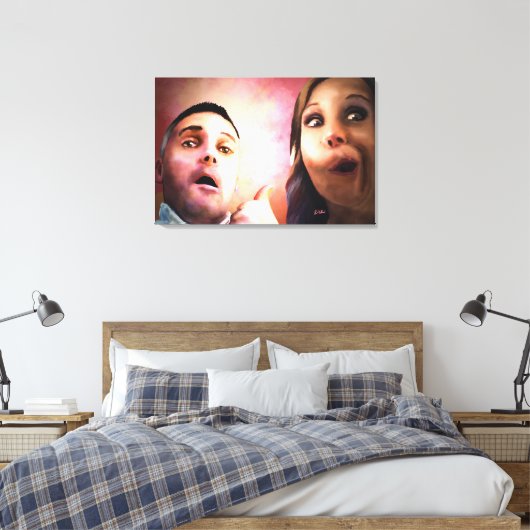 Ann & Dave Leinwanddruck (Insitu (Schlafzimmer))