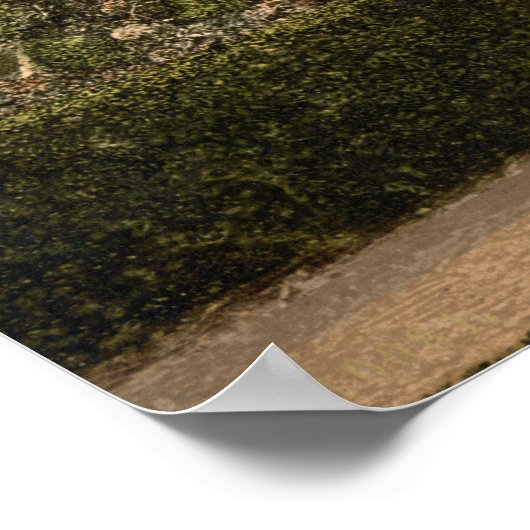 Ann Hathaway's Hütte, Stratford-on-Avon, England Poster (Ecke)