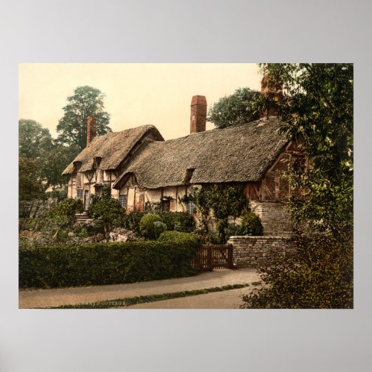 Ann Hathaway's Hütte, Stratford-on-Avon, England Poster (Vorne)