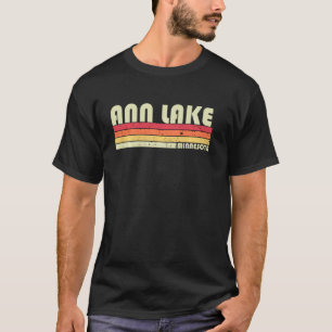 Ann Lake Minnesota Lustige Angeln Camping Sommer T-Shirt