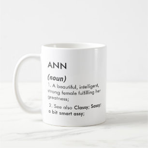 Ann Name, Editierbarer Name, Benutzerdefinierter N Kaffeetasse