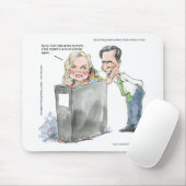 Ann Romney in einem Binder Funny Gaben T-Shirts & Mousepad (Mit Mouse)
