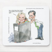 Ann Romney in einem Binder Funny Gaben T-Shirts & Mousepad (Vorne)