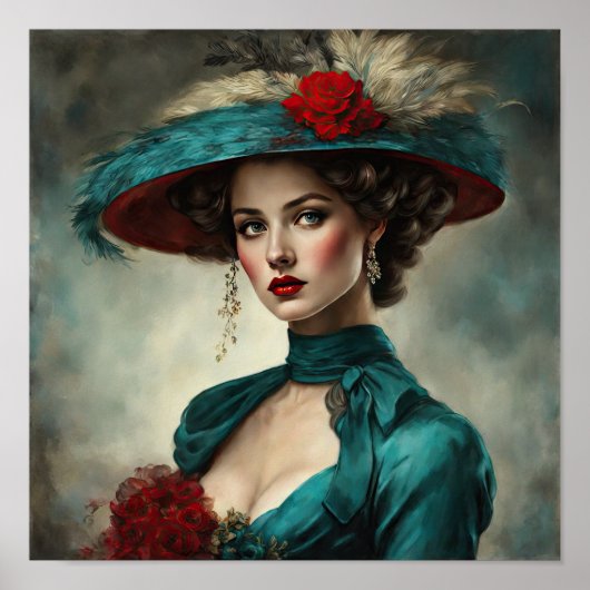 Anna A Proper Art Deco Lady Poster (Vorne)