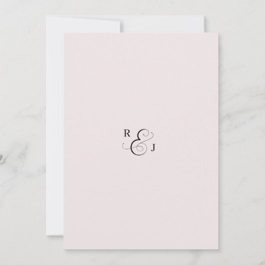 ANNA Abend Wedding Reception Party Einladung (Rückseite)