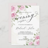 ANNA Abend Wedding Reception Party Einladung (Vorne/Hinten)