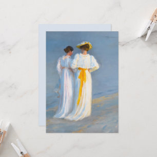 Anna Ancher und Marie Krøyer am Strand, Krøyer Einladung