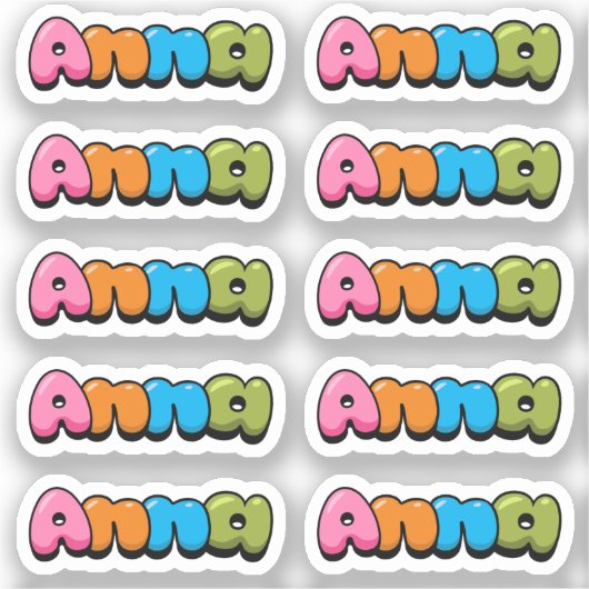 Anna Aufkleber (Vorderseite)