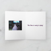 Anna Belle in ihrem neuen rosa Jump Anzug Karte (Innenseite)