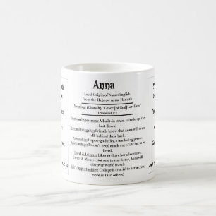 Anna, der Ursprung und die Bedeutung und Ihr Foto Kaffeetasse