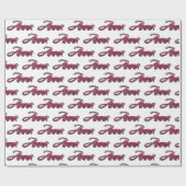 Anna faded pink personalisiertes Geschenkpapier (Flach)
