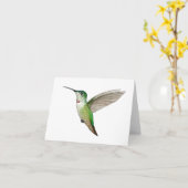 Anna-Frau Hummingbird Karte (Gelbe Blume)