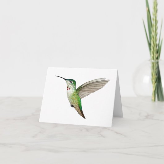Anna-Frau Hummingbird Karte (Vorderseite)