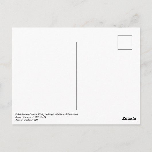 Anna Hillmayer Postkarte (Rückseite)