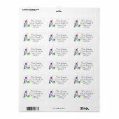 Anna-Hummingbird-Adressetikett Adressaufkleber (Vorne)