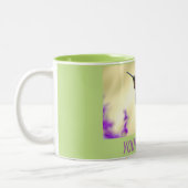 Anna Hummingbird im Flugverkehr Zweifarbige Tasse (Links)