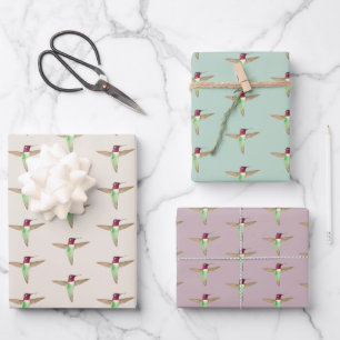 Anna-Hummingbird-Muster Geschenkpapier Set