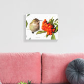 Anna-Hummingbird-Posen mit der Pyracantha Leinwanddruck (Insitu (Wohnzimmer))