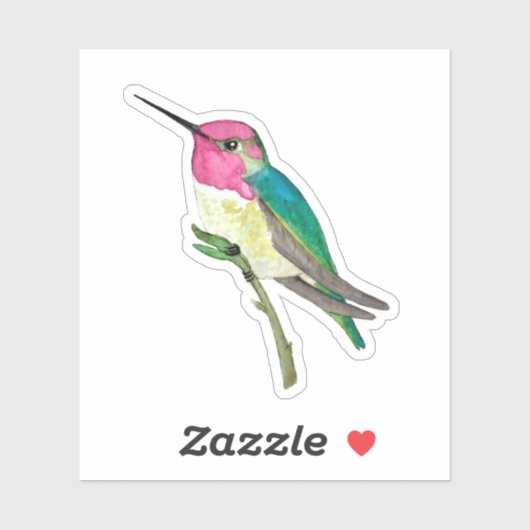 Anna-Hummingbird-Sticker Aufkleber (Blatt)