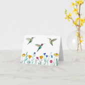 Anna Hummingbirds und Wildblumen Karte (Gelbe Blume)
