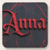 Anna In Gothic Getränkeuntersetzer (Vorderseite)