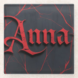 Anna In Gothic Glasuntersetzer