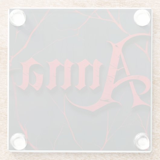 Anna In Gothic Glasuntersetzer (Rückseite)