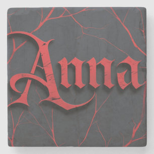 Anna in Gothic Steinuntersetzer