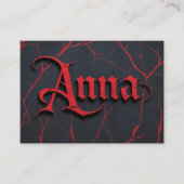 Anna in Gothic Telefonnummerkarte (Vorderseite)