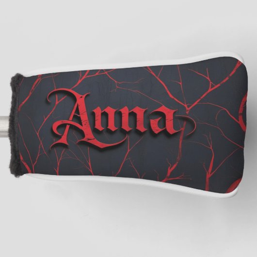 Anna in gothischer Schrift Golf Headcover (Vorderseite)