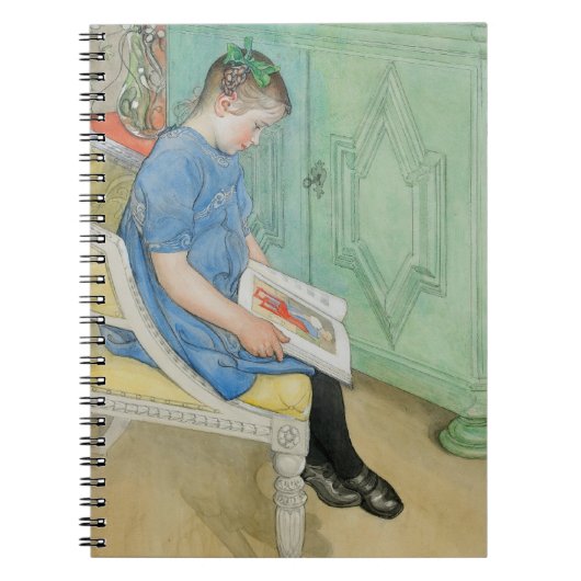 Anna Johanna Reading a Book Notizblock (Vorderseite)