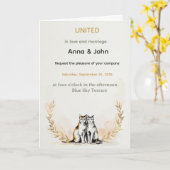 Anna & John – VEREINT in Liebe und Ehe Karte (Gelbe Blume)