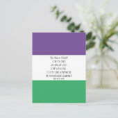 Anna Julia Cooper Quote Postcard Postkarte (Stehend Vorderseite)